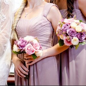 Dusty rose brides maid/ cocktail dress